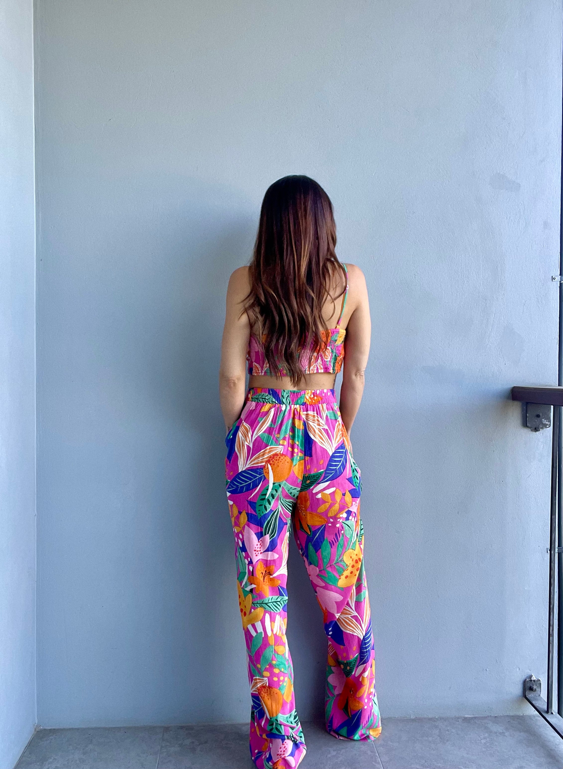 Tropics Pants and Crop Set