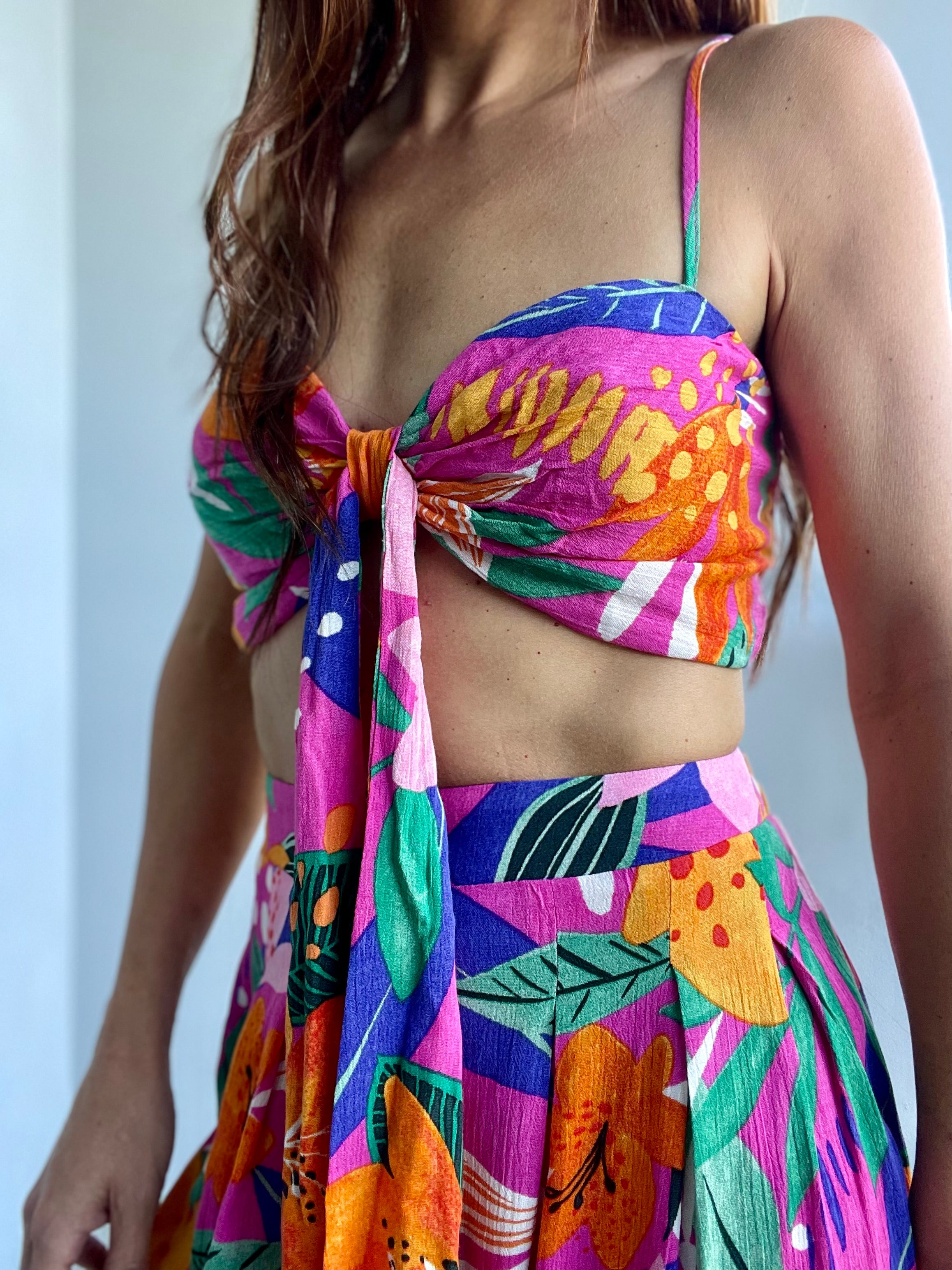 Tropics Pants and Crop Set