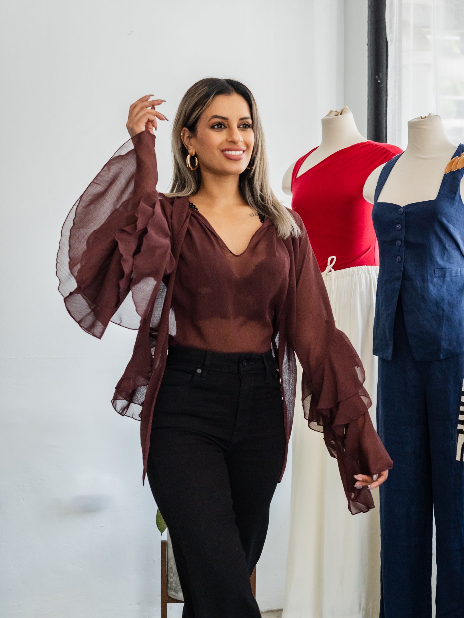Kylie Ruffle Top