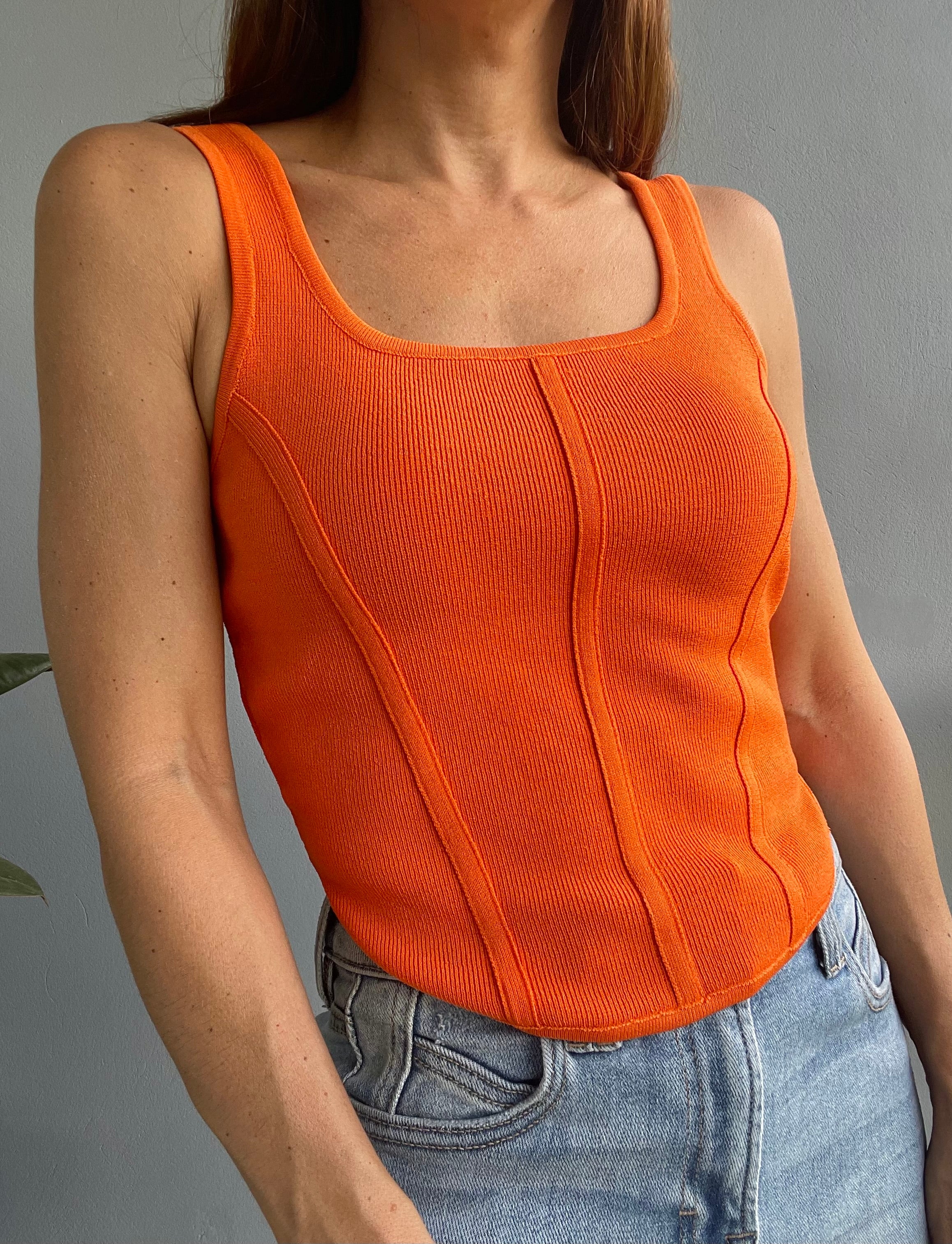 Willow Corset Top ~ Orange