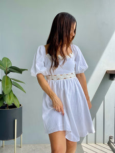 Clouds of Love White Mini Dress