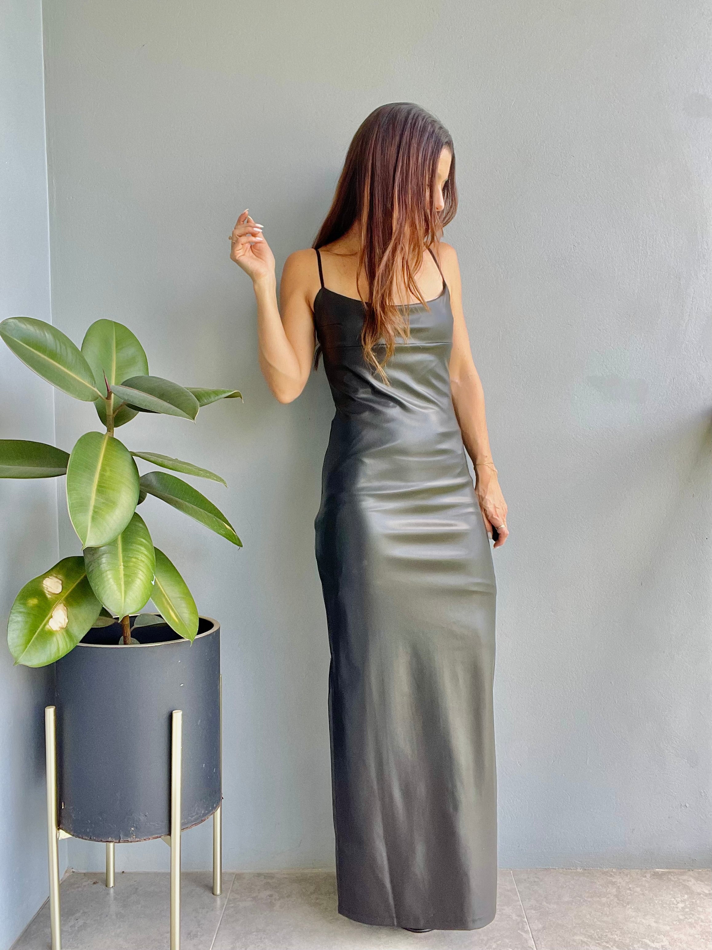 My Heartbeat Vegan Leather Dress