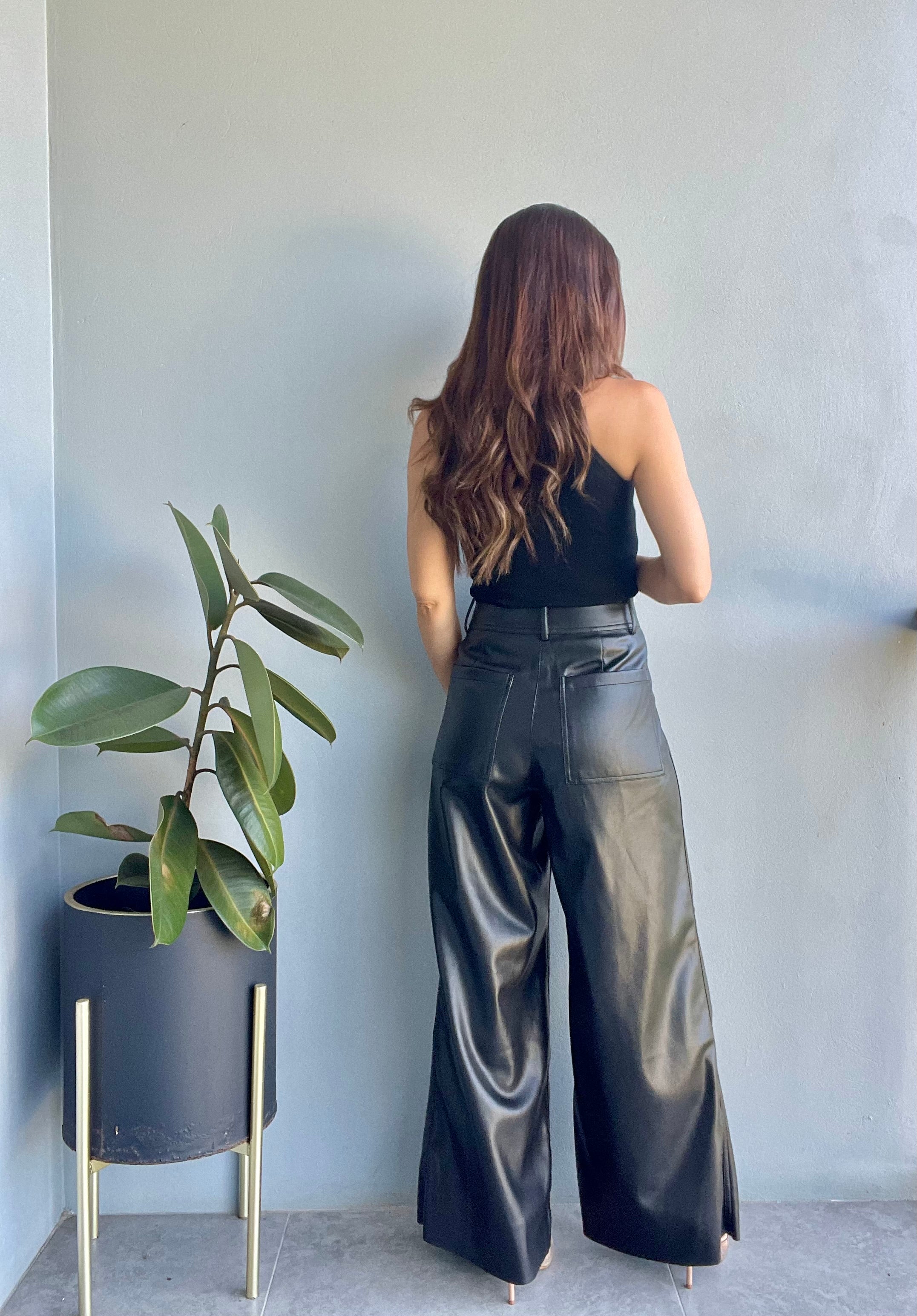 Dusk Til Dawn Leather Pants ~ Black