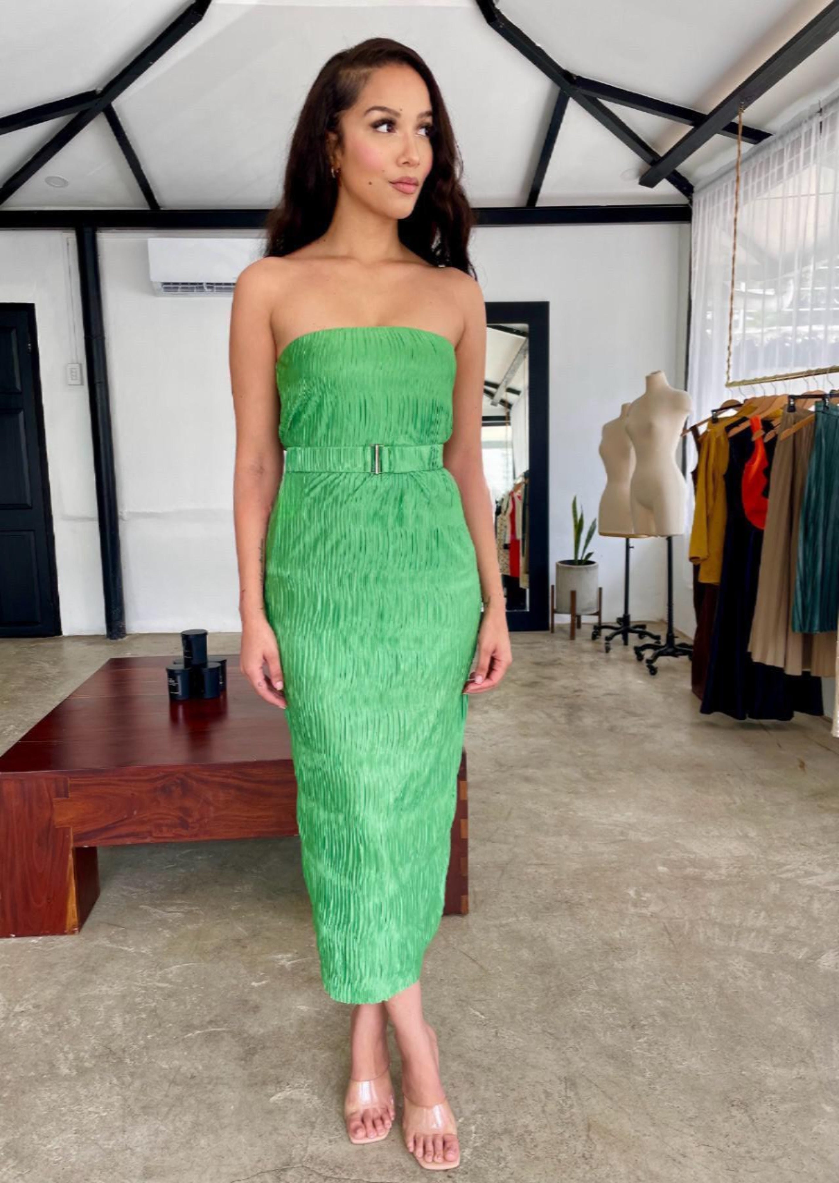 Strapless Midi Dress Fly Boutique Strapless Midi Dress Fly Boutique