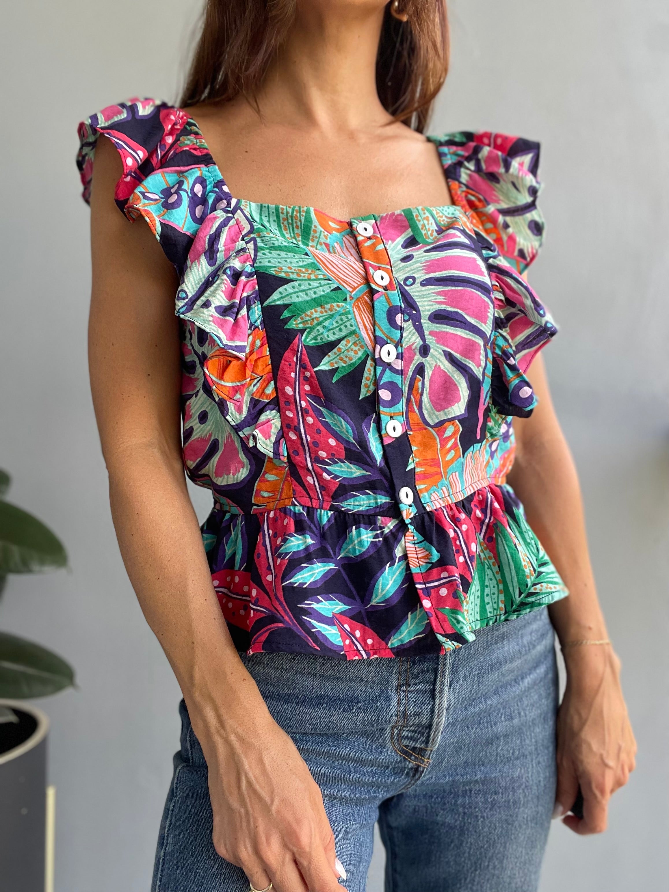 Park Picnics Floral Top