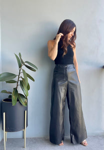 Dusk Til Dawn Leather Pants ~ Black