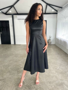 Hoxton Leather Maxi Dress