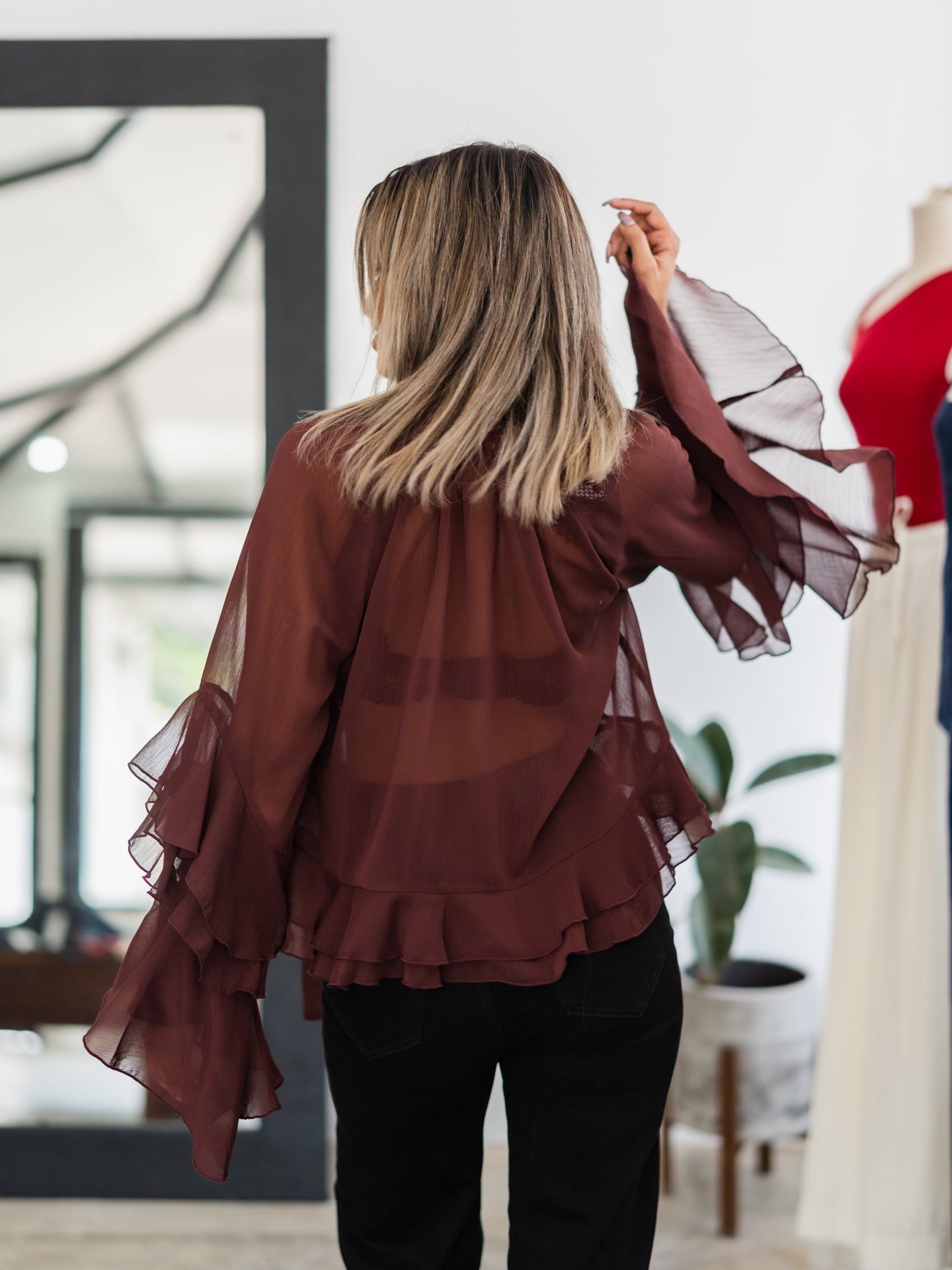Kylie Ruffle Top