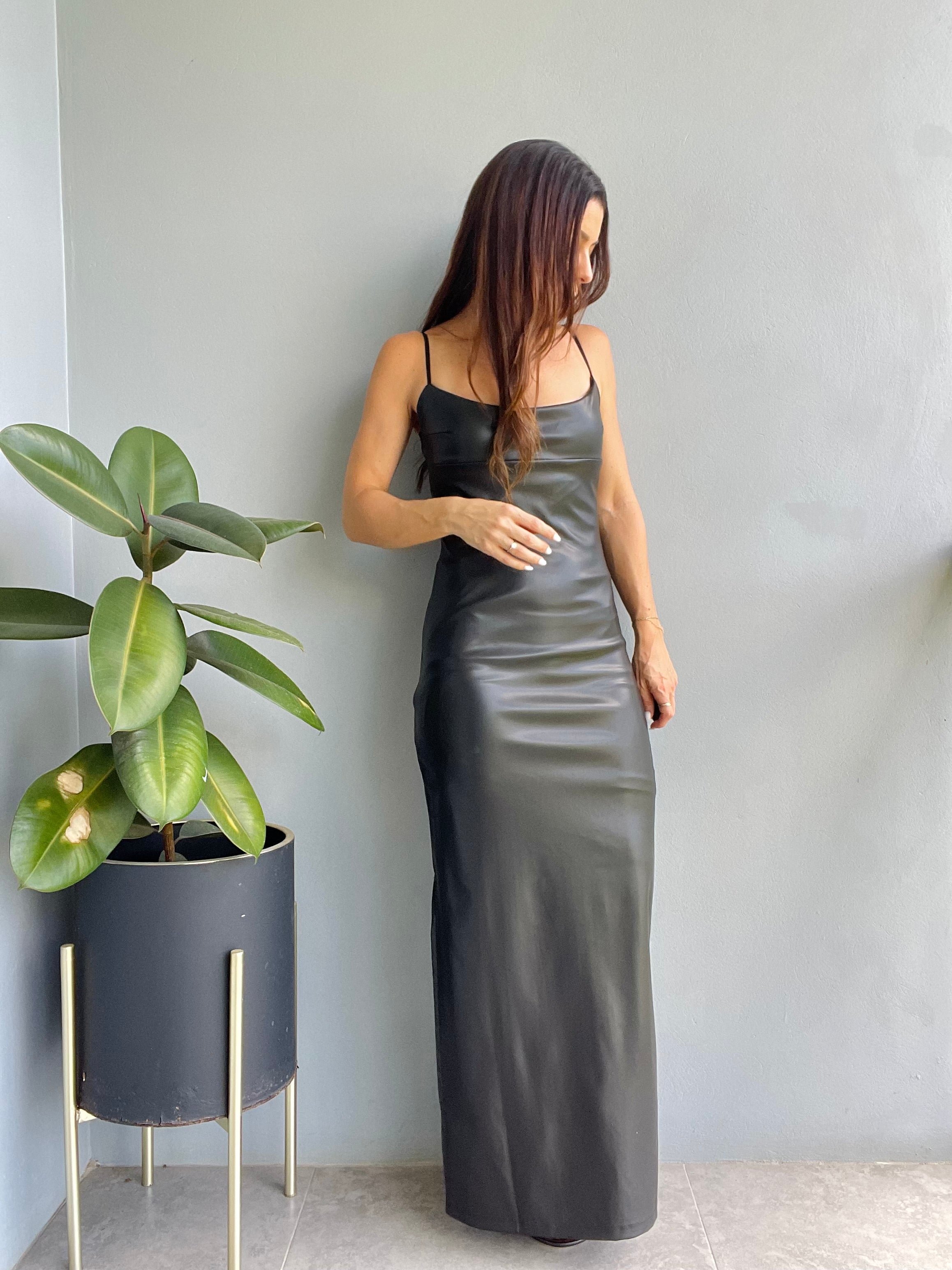 My Heartbeat Vegan Leather Dress