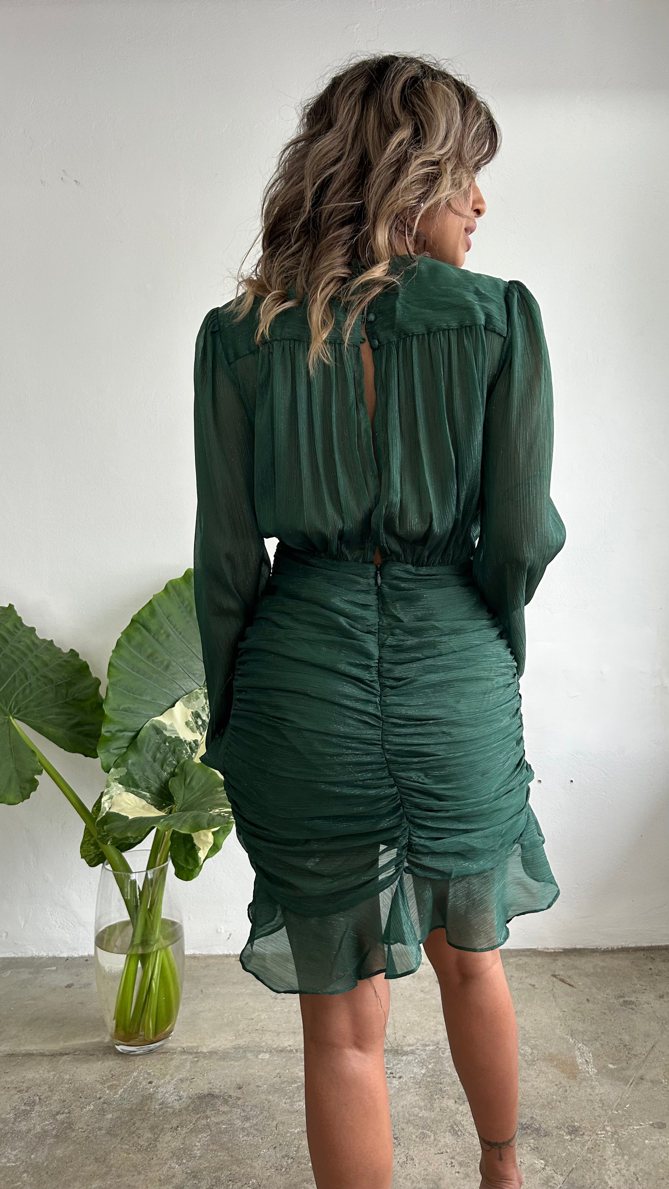 Lost In Love Green Mini Dress