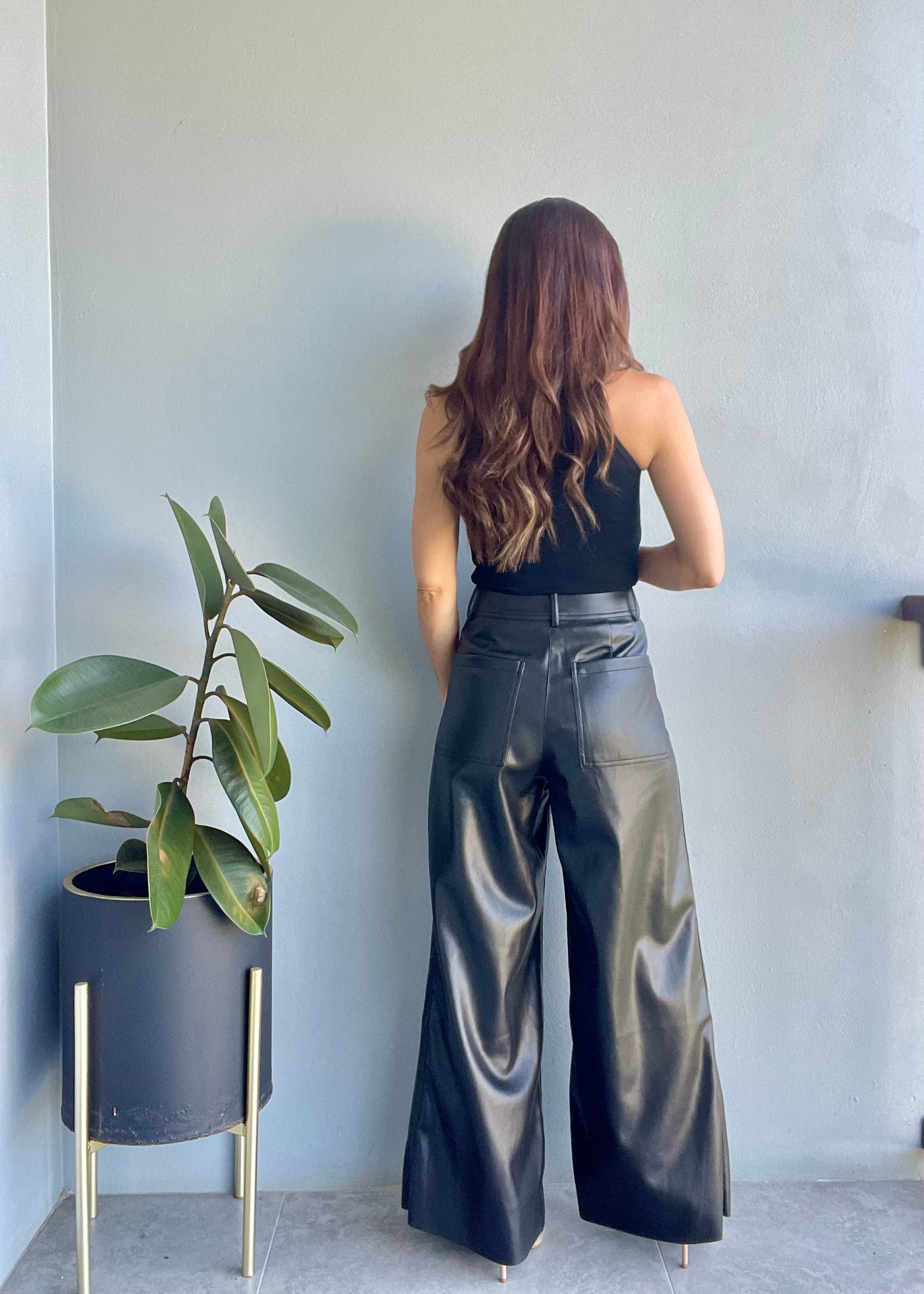 Dusk Til Dawn Leather Pants ~ Black