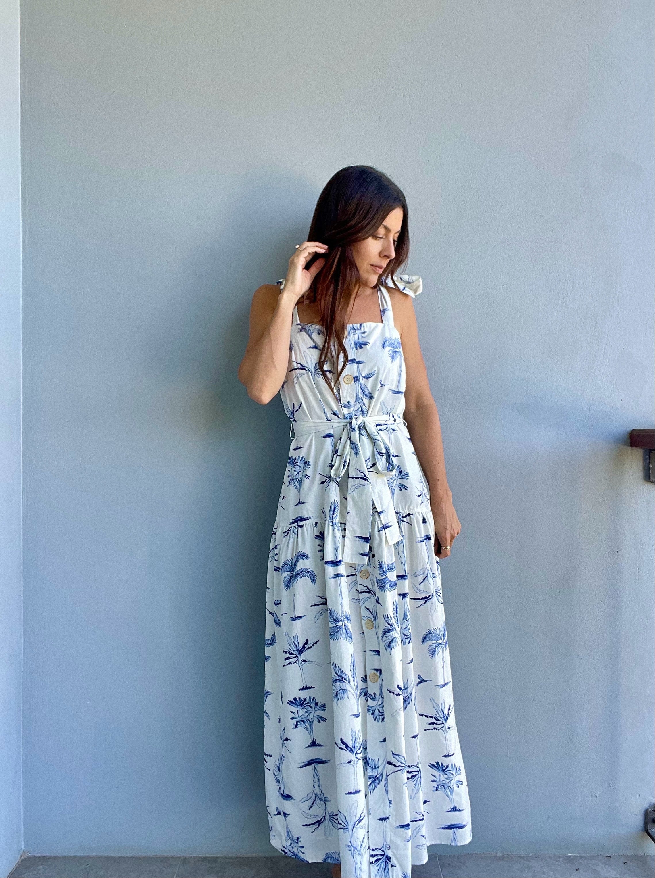 Seaside Strolls Midi Dress