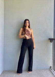 Slater High Waist Straight Leg Jeans