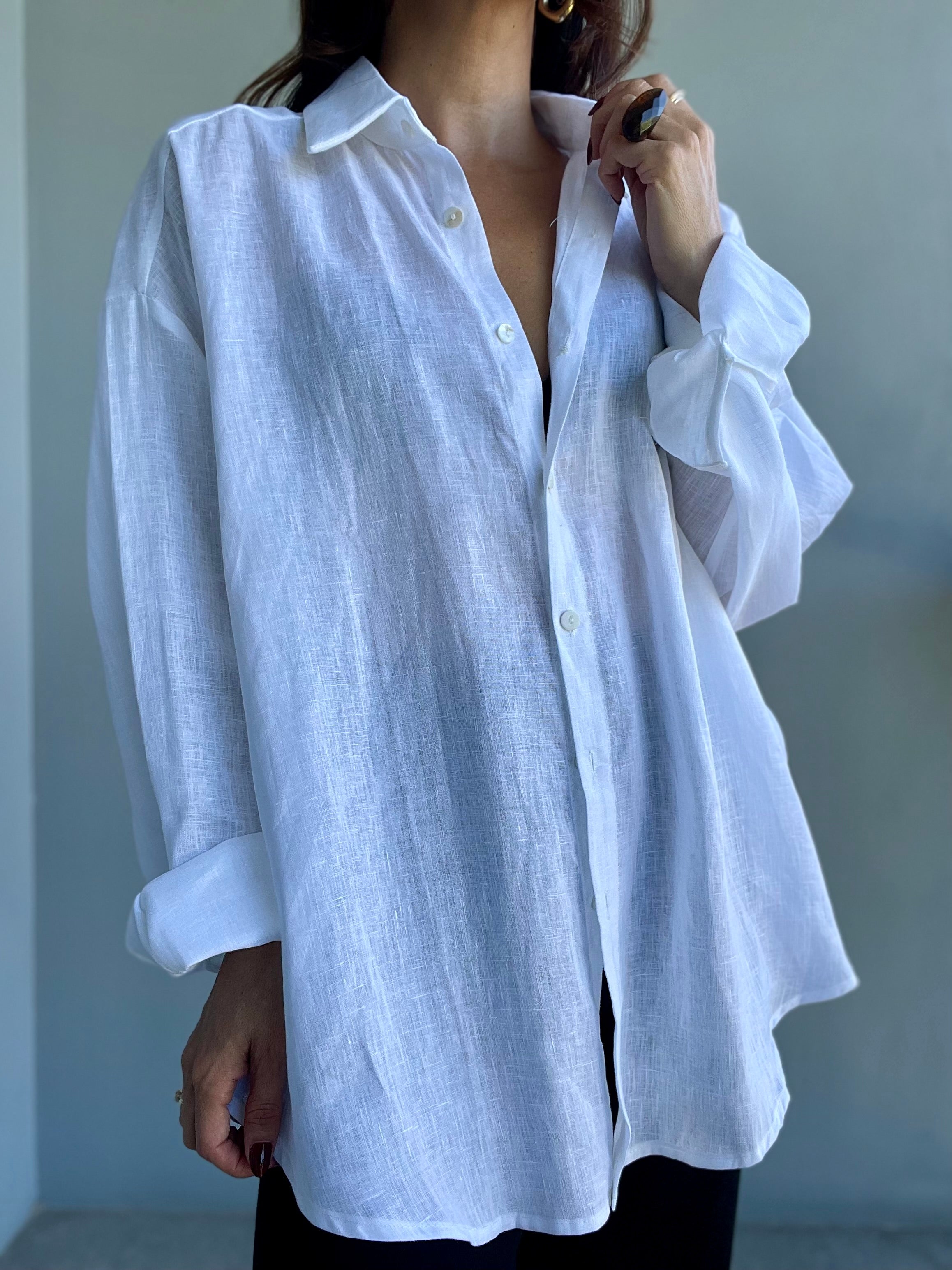 Paloma White Linen Shirt
