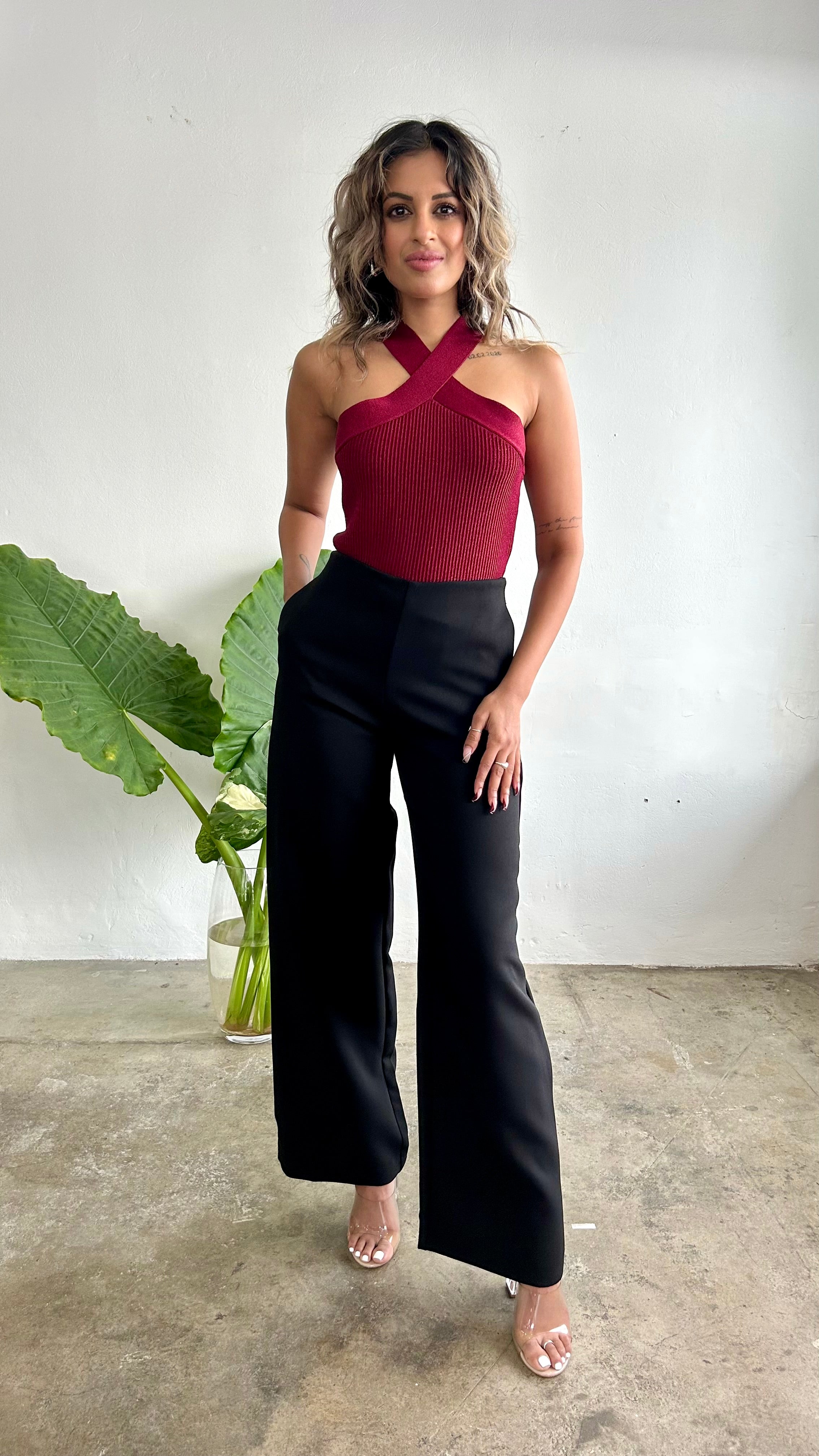 Vino Rojo Halter Top