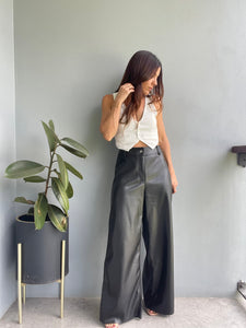 Dusk Til Dawn Leather Pants ~ Black