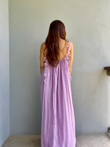 Purple Gardenia Maxi Dress