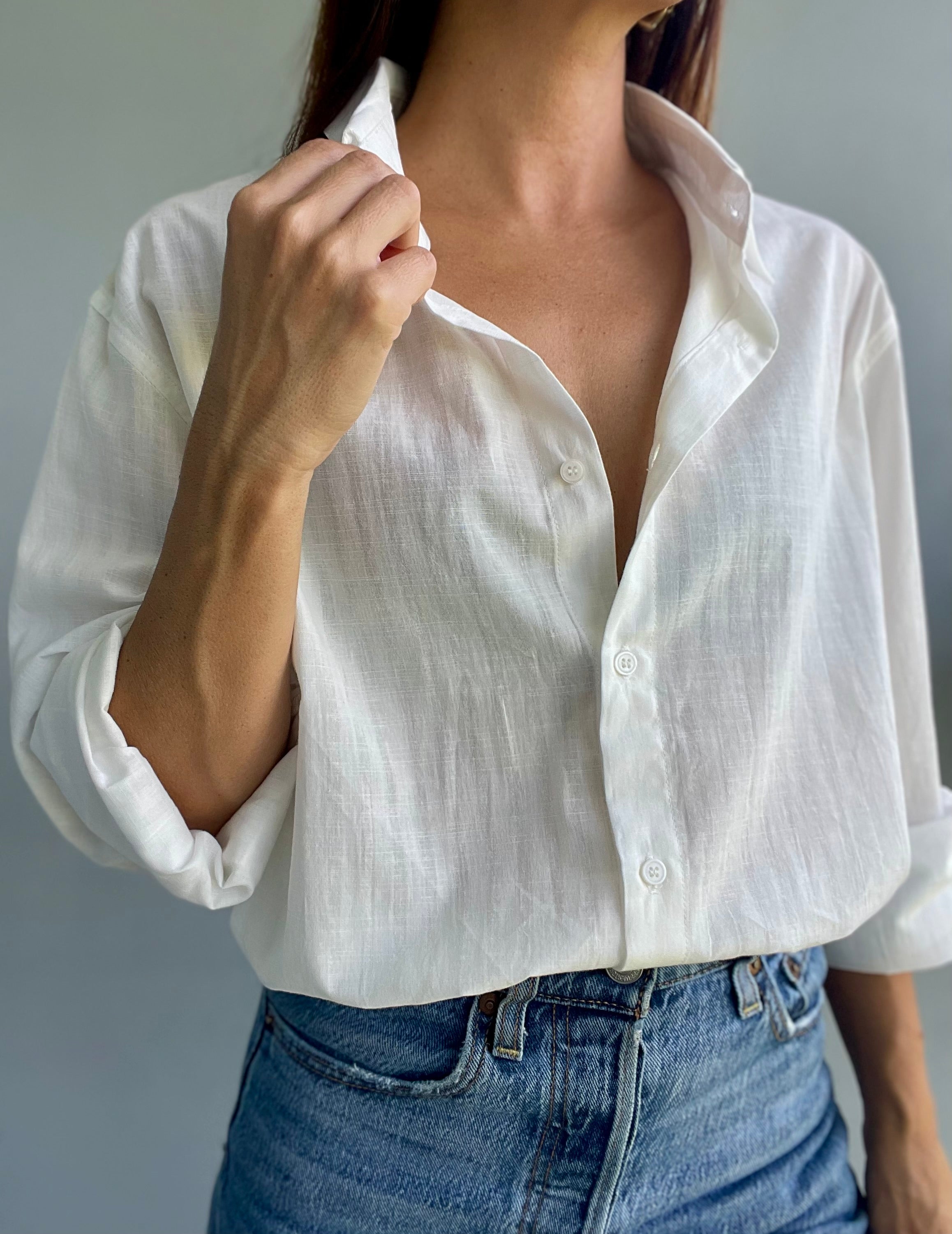 Morgan Cream Cotton Shirt