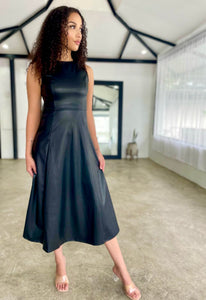 Hoxton Leather Maxi Dress