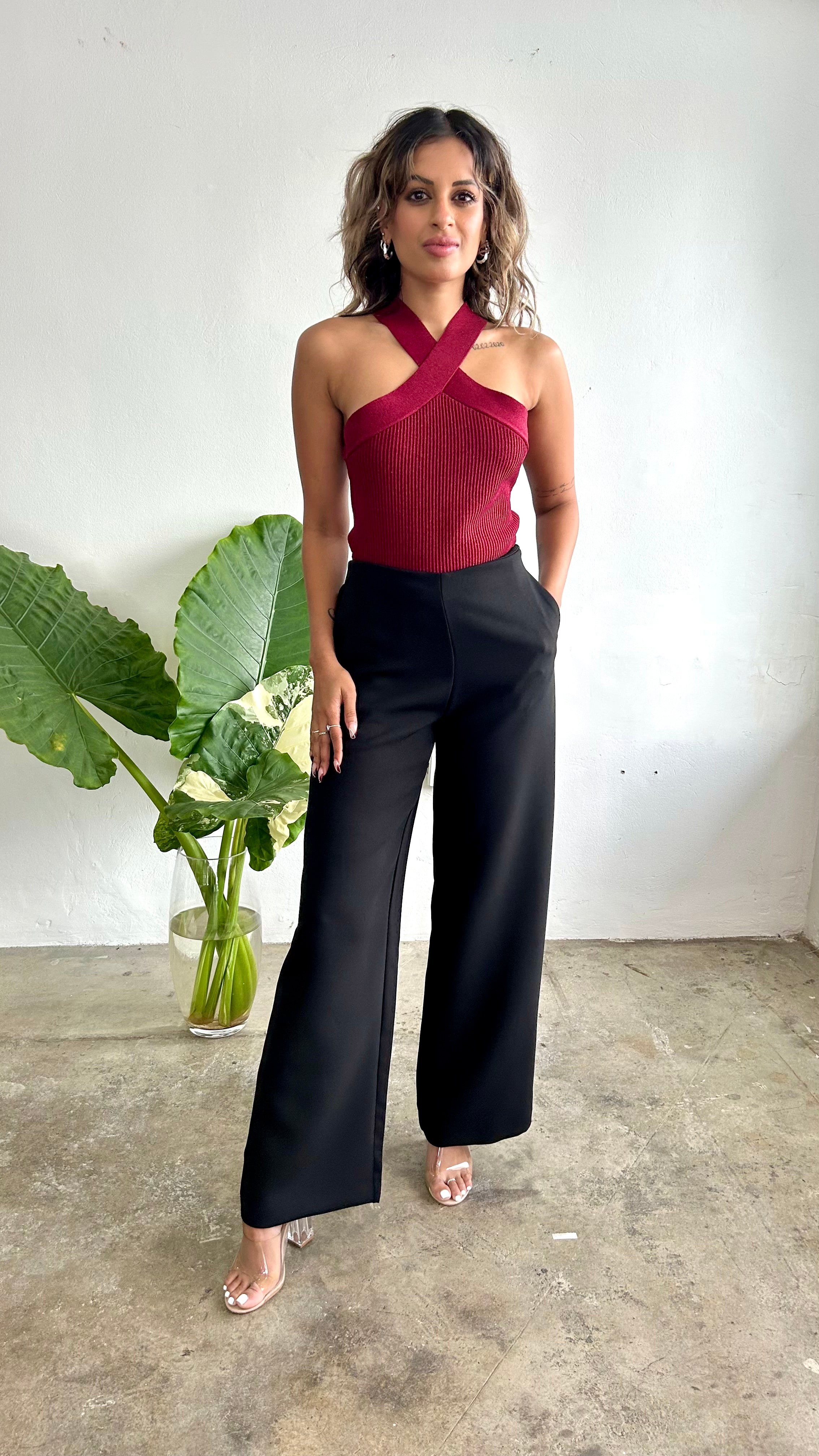 Vino Rojo Halter Top