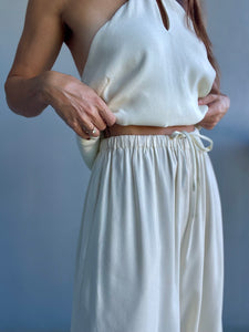 Bea Cream Flowy Pant