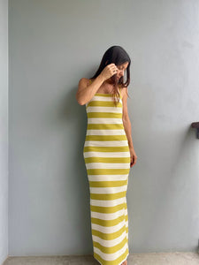 Kiwi Stripe Maxi Dress