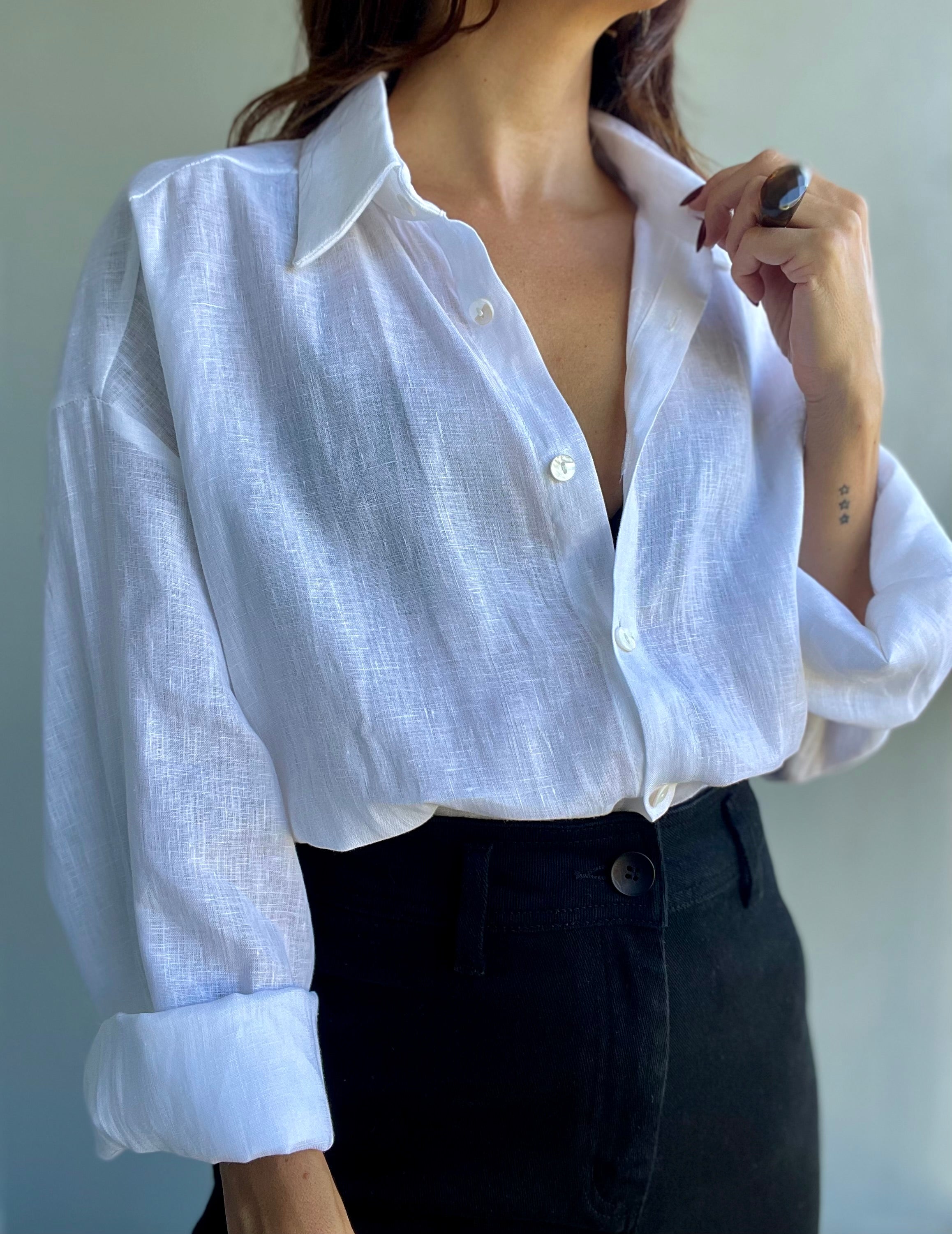 Paloma White Linen Shirt