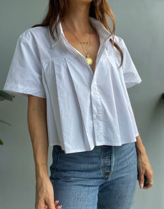 Coastal Breeze Cropped Shirt