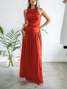 Pia Red Maxi Dress