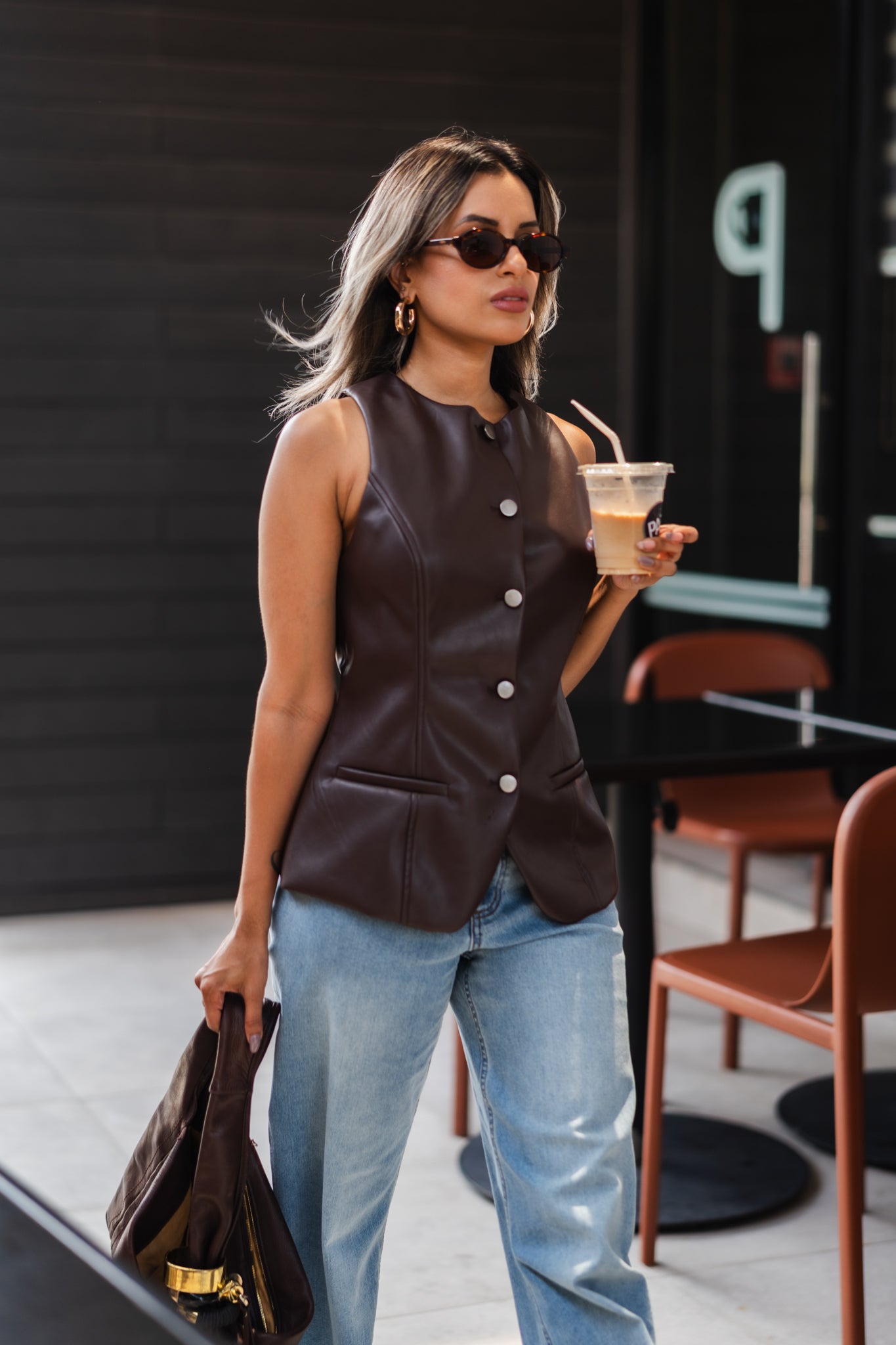 Jesse Leather Vest