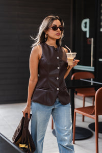 Jesse Leather Vest