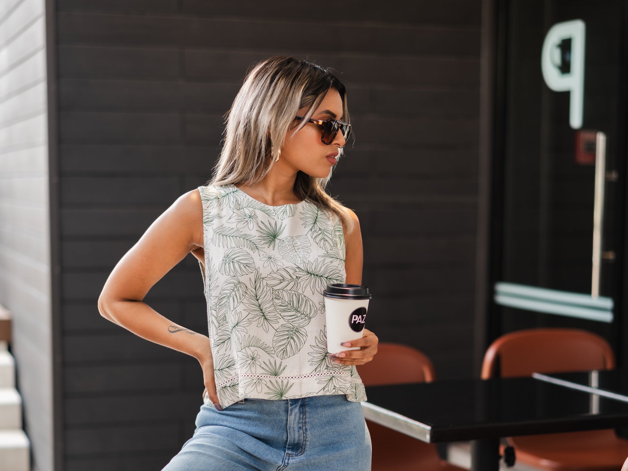 Iris Linen Blend Top