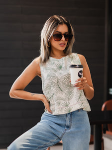 Iris Linen Blend Top