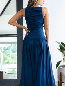 Pia Navy Maxi Dress