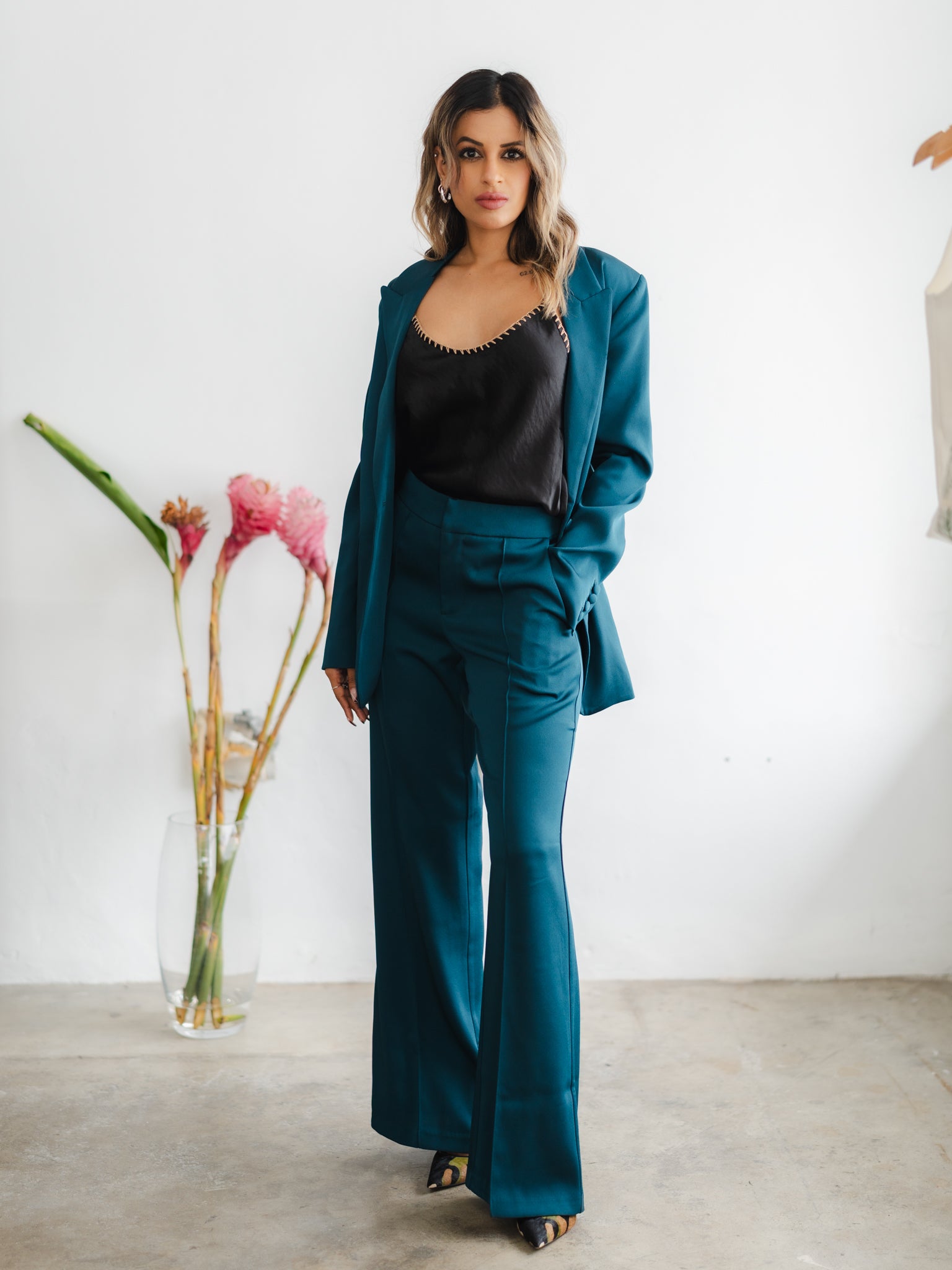 Krista Teal Blazer