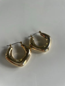 Puffy Hoop Earrings ~ Small