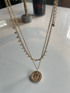 French Coin Necklace