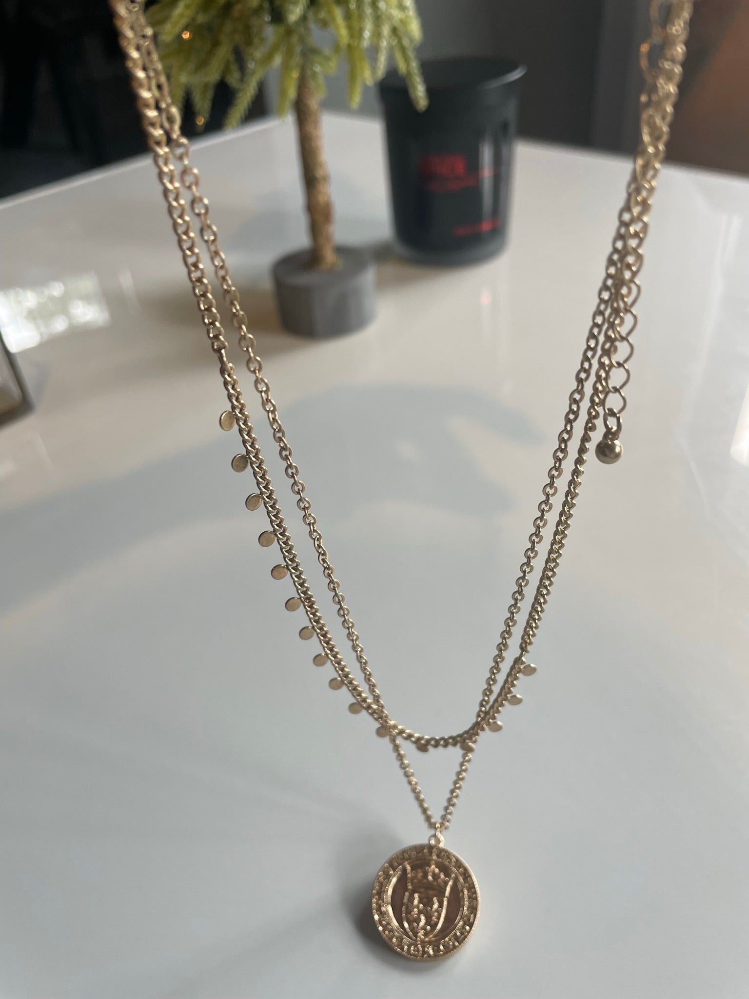 French Coin Necklace