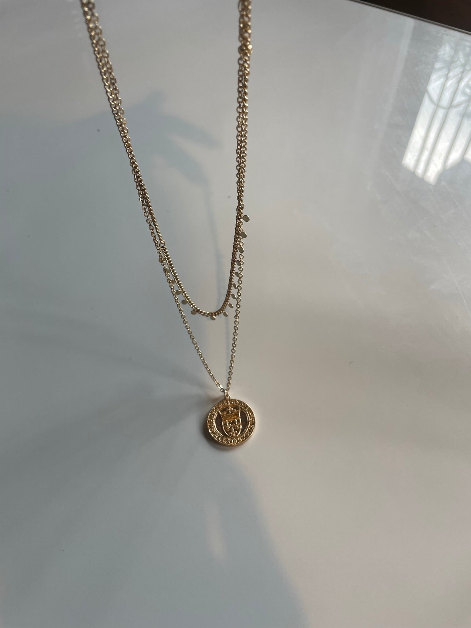 French Coin Necklace