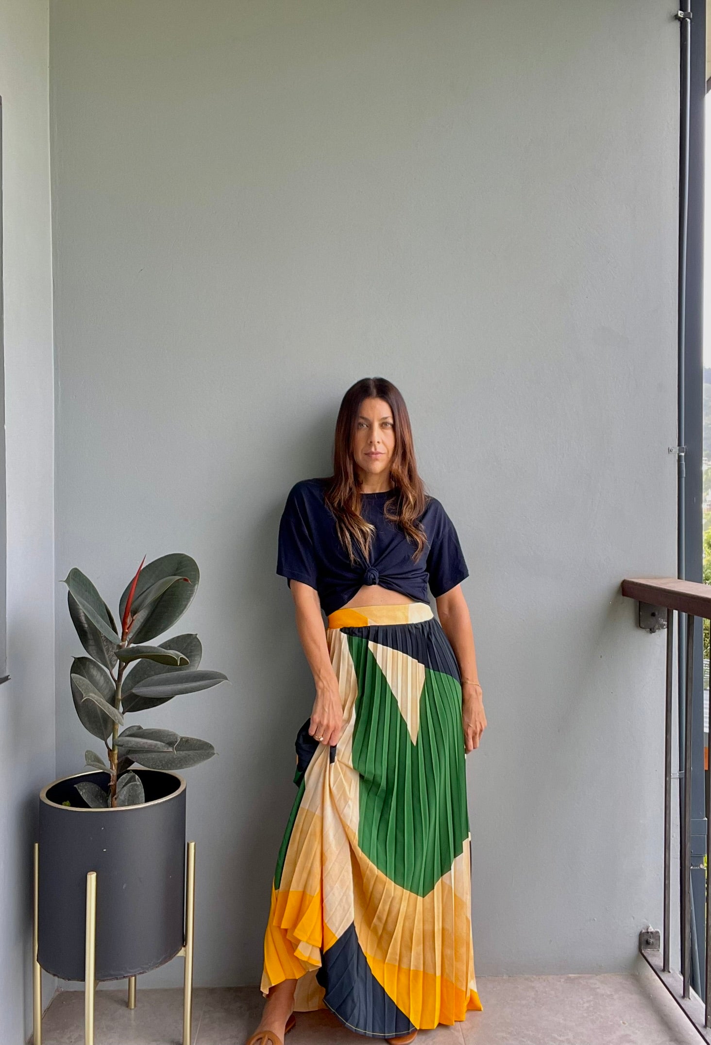 Tropical Desert Maxi Skirt