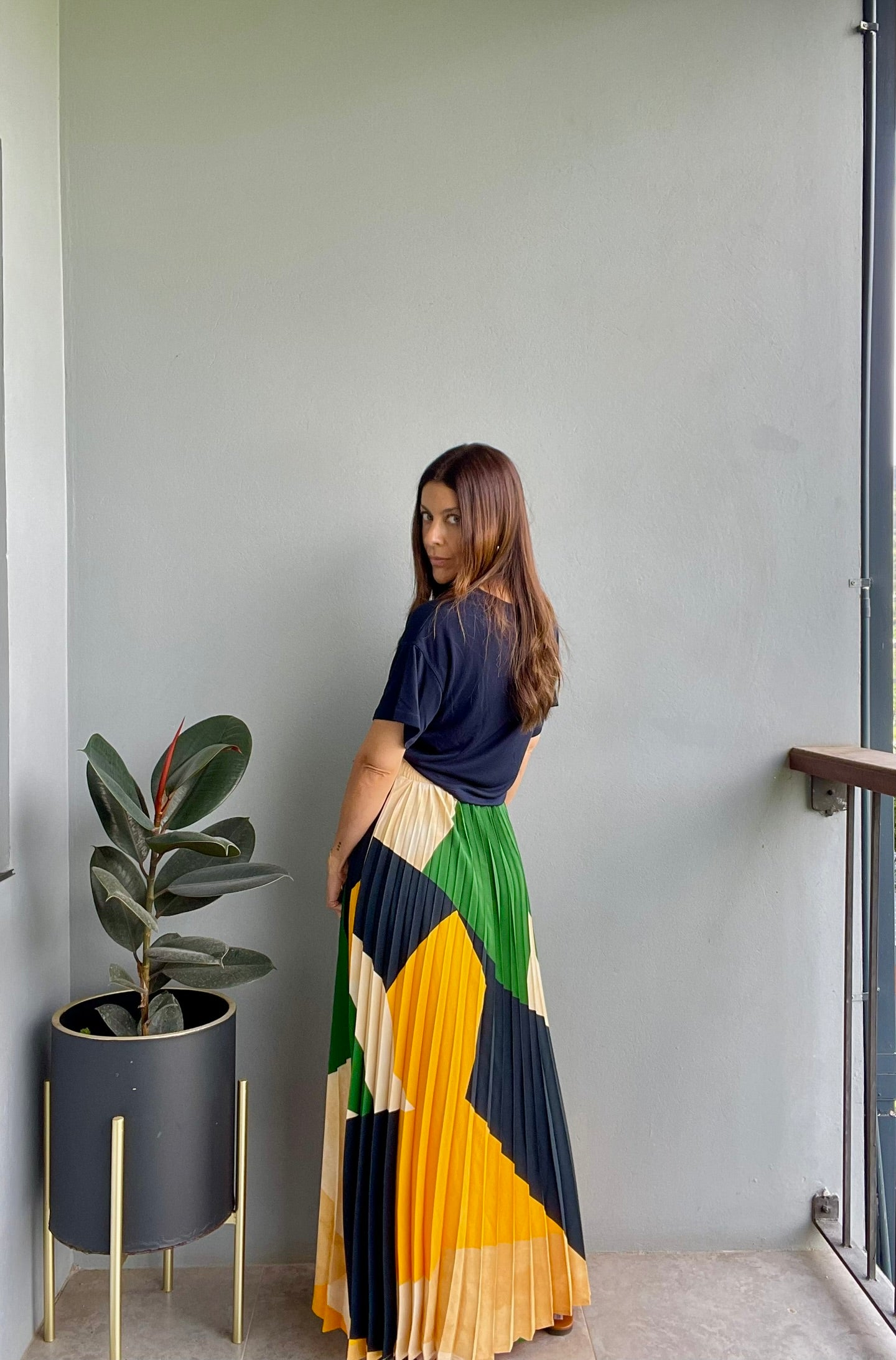 Tropical Desert Maxi Skirt