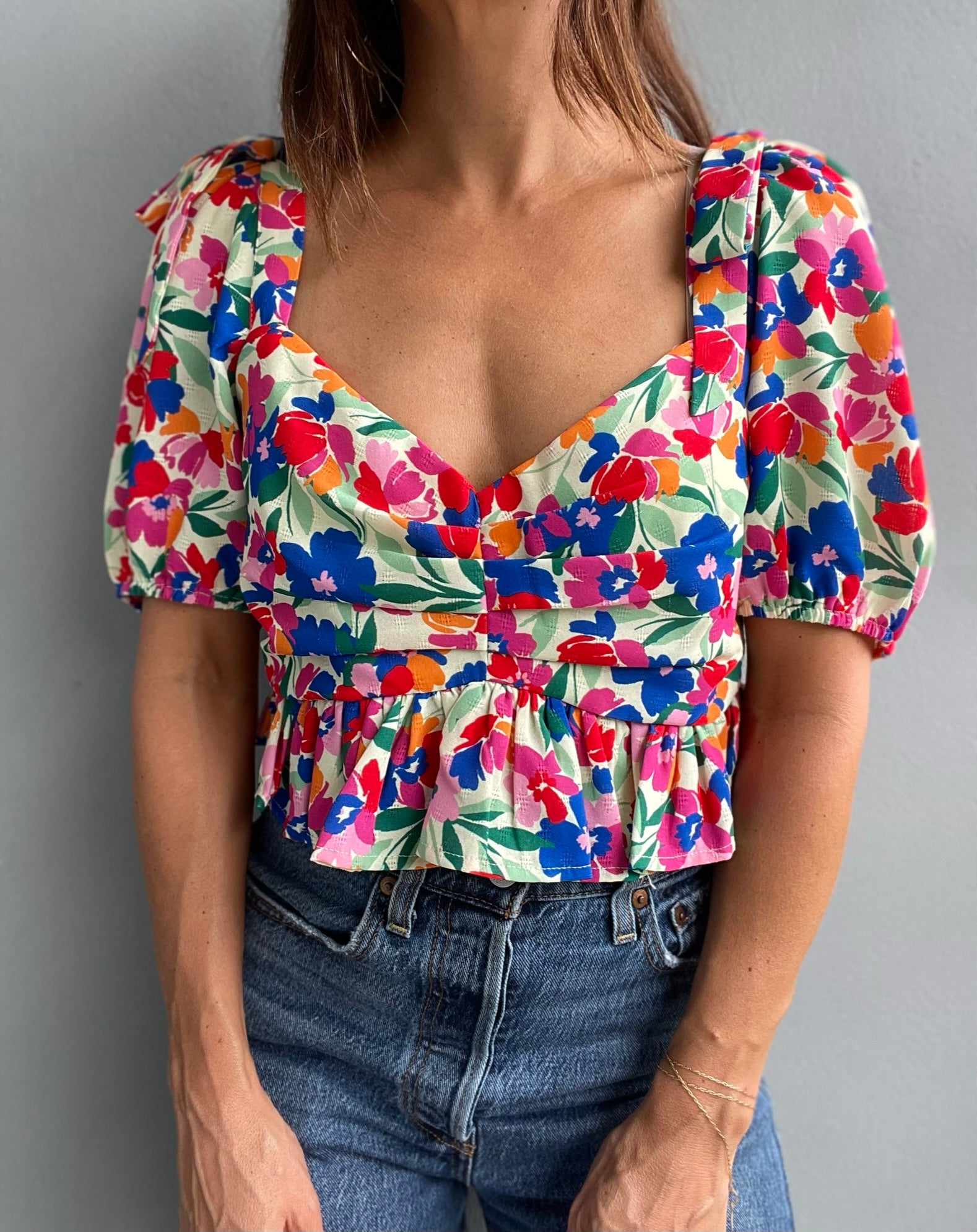 Sweet Florals Crop