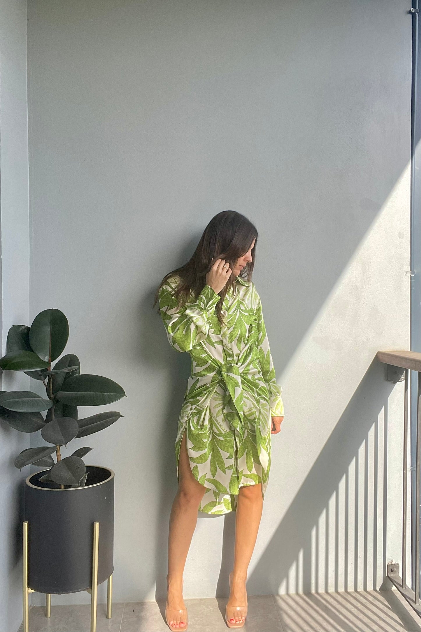 Tropical Breeze Shirt Dress