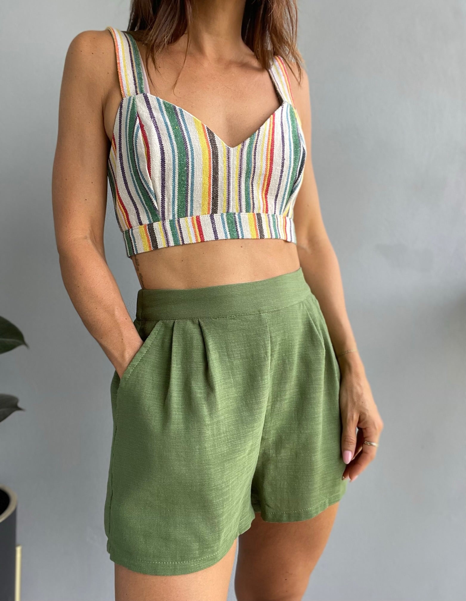 Bronx Stripe Crop Top