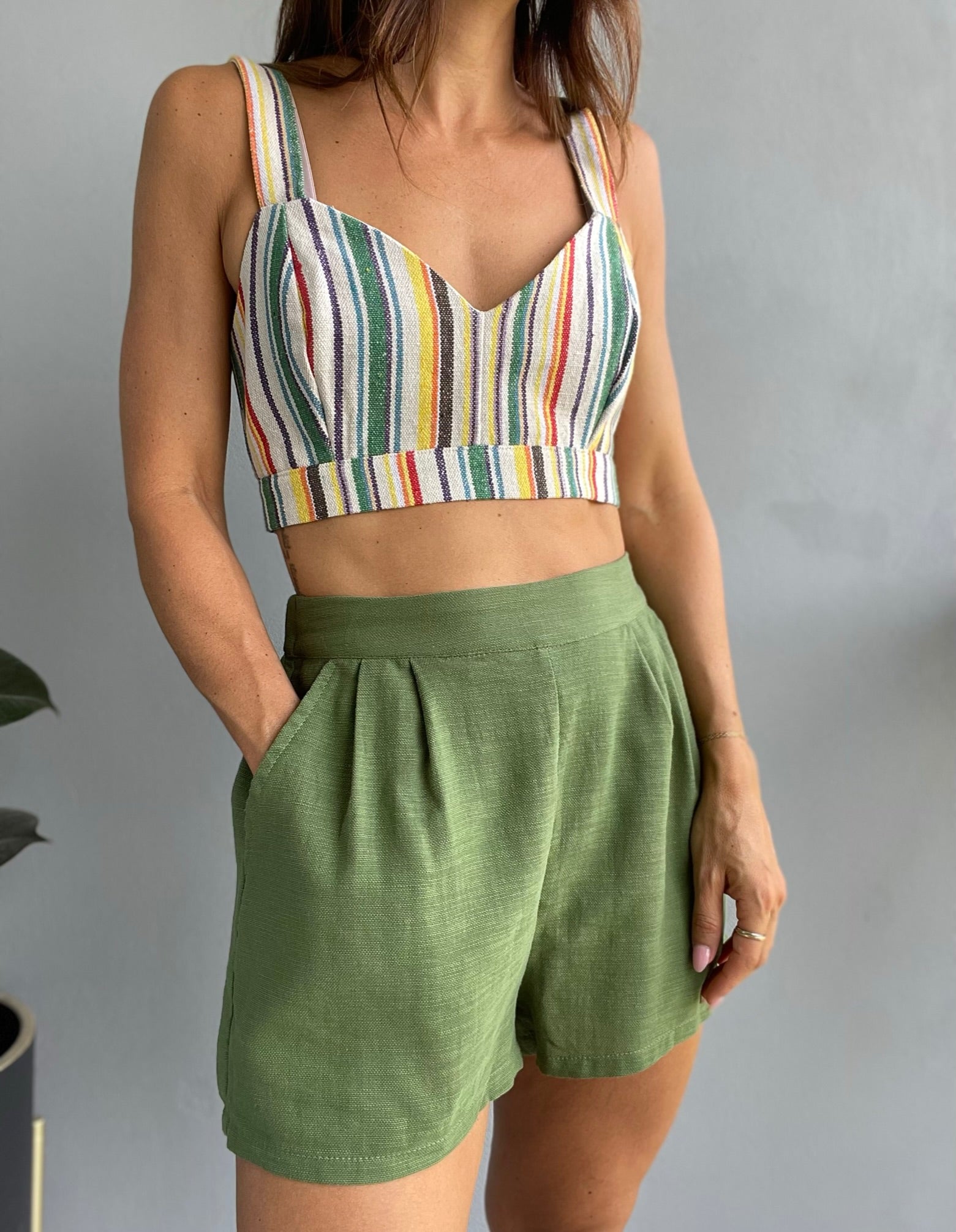 Bronx Stripe Crop Top