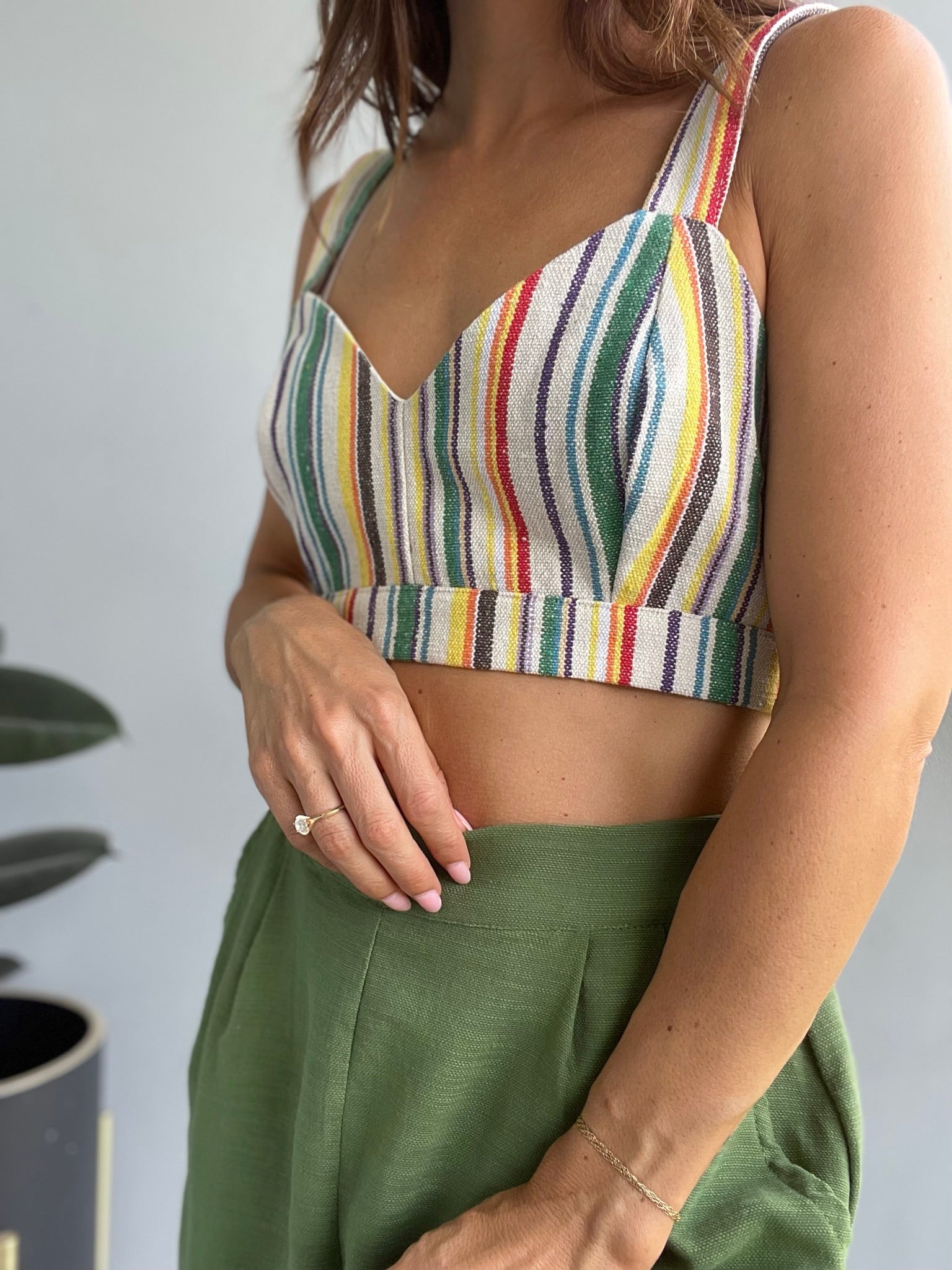 Bronx Stripe Crop Top