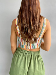 Bronx Stripe Crop Top