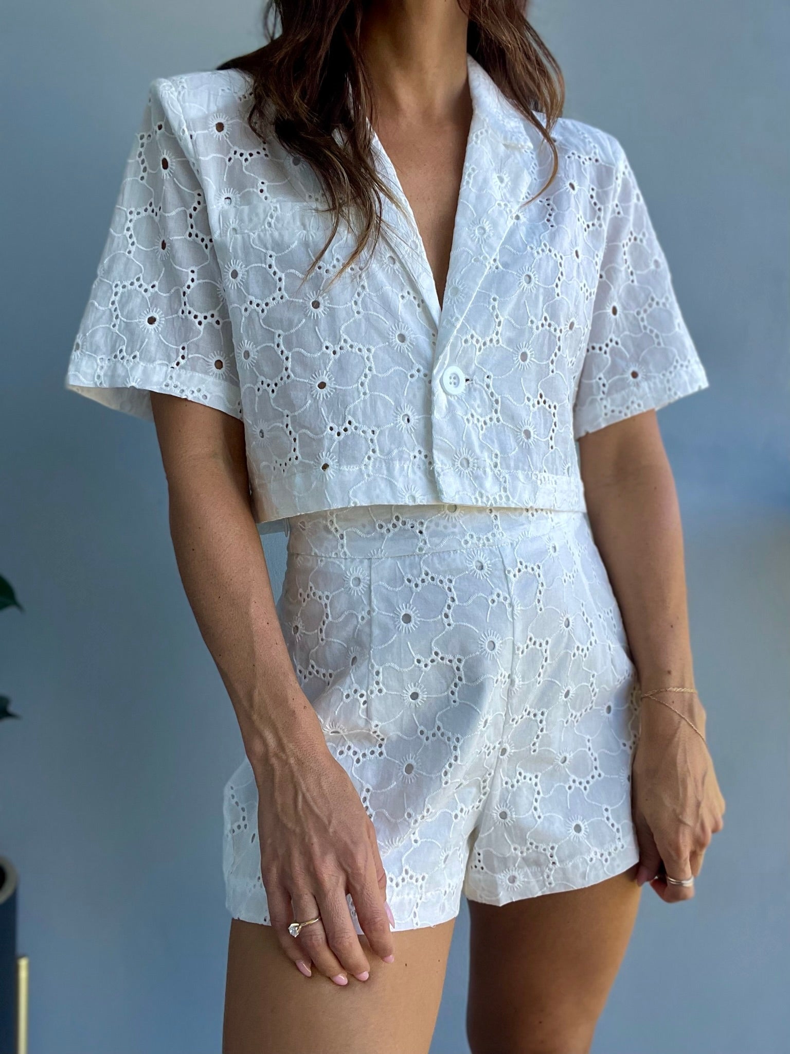 Oasis Eyelet Top + Shorts