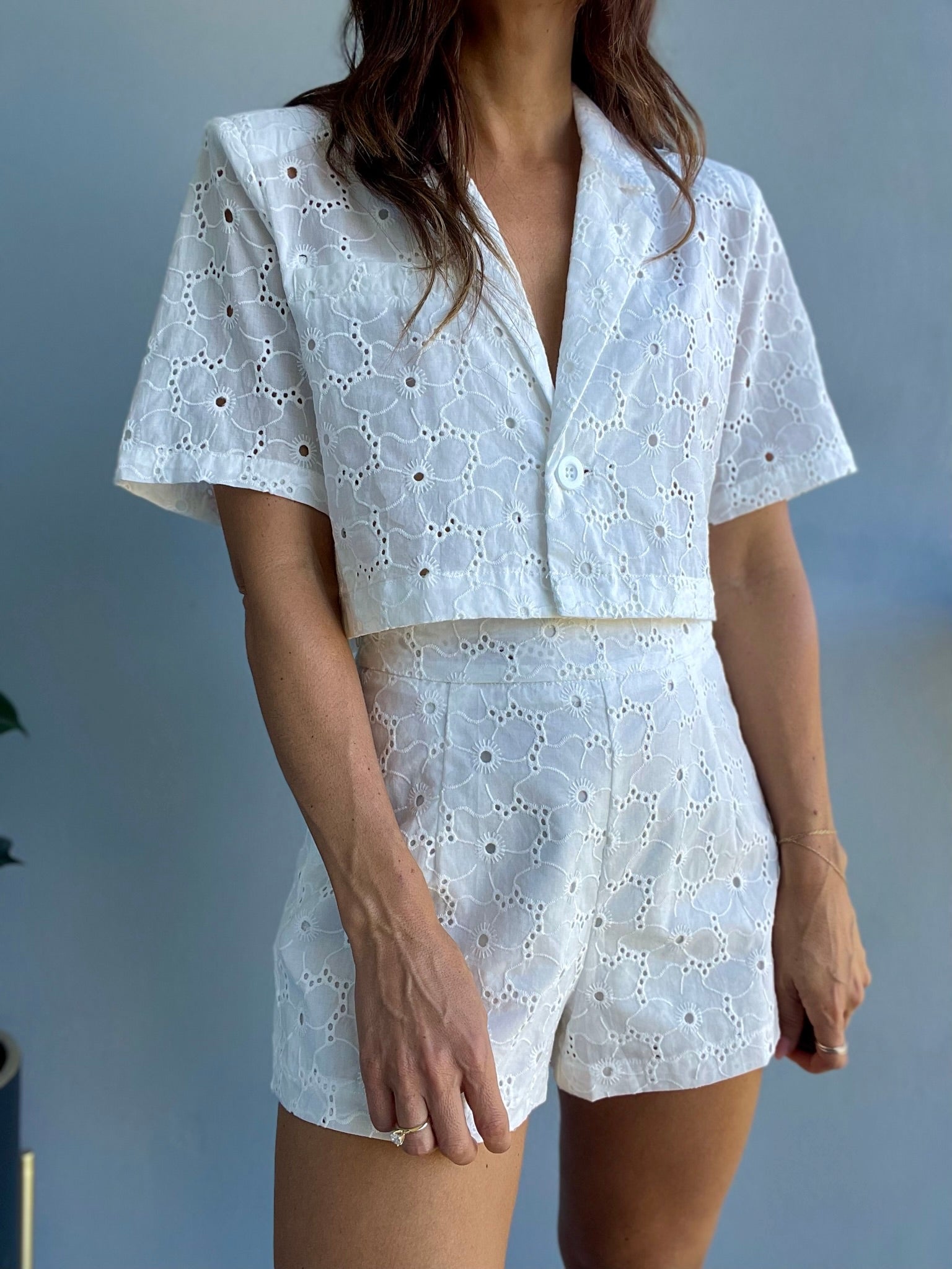 Oasis Eyelet Top + Shorts