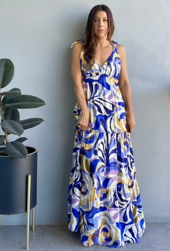 Resort Printed Maxi Dress